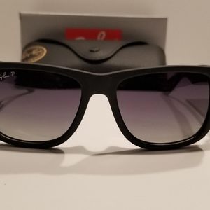 New Ray-Ban Justin POLARiZED RB4165 622/T3 Black/G